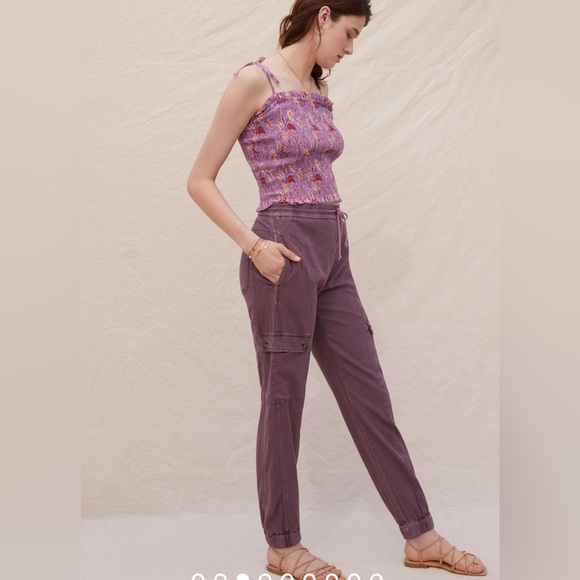 Anthropologie Cargo Jogger, Purple, S - Picture 4 of 13